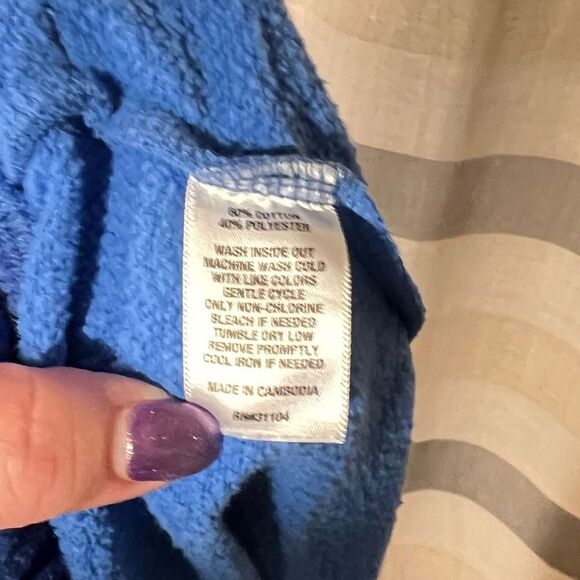 Zelo tie dye fleece size XXL shorts blue drawstring waist - Picture 8 of 8